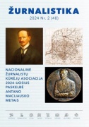 Viršelyje -  Nacionalinė žurnalistų kūrėjų asociacija 2024-uosius paskelbė Antano Macijausko metais. Antanas Macijauskas (nežinomo dailininko portretas); Antano Macijausko „Žemlapis Lietuviškai Latviško krašto“, Sankt Peterburgas, 1900 m. Iš „Lietuva